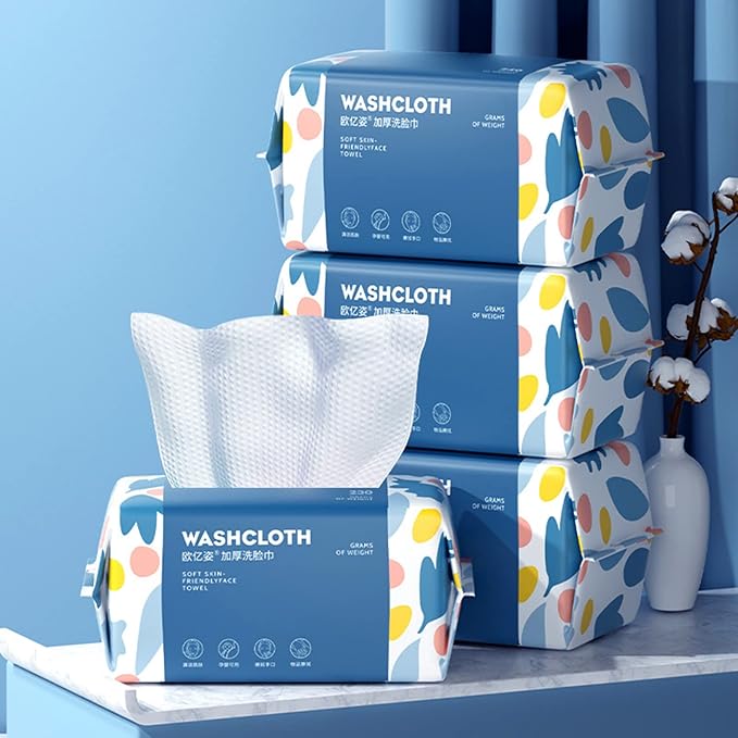 300 Count Disposable Face Towel, Thickening Ultra Soft Washcloths, Facial