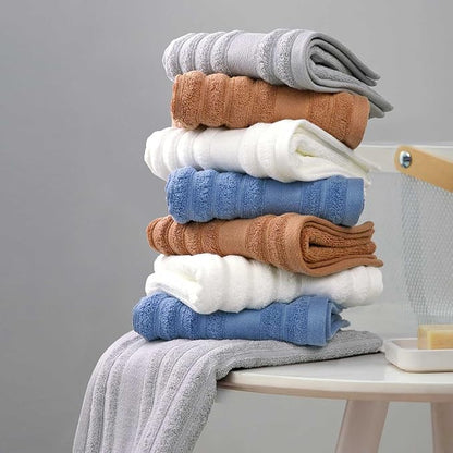 Jacquotha Luxurious 2-Pack Ribbed Striped Hand Towels – Hotel & Spa Premium
