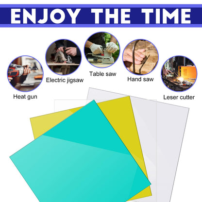Deylixay 2Pack 1/8 Thick 12 X 12 Inch 3mmc Green Acrylic Sheets for Laser Cutting, Engraving,Badges, UV Printed Signs, Home Decor, Crafts and Creative DIY Projects Plexiglass Sheets