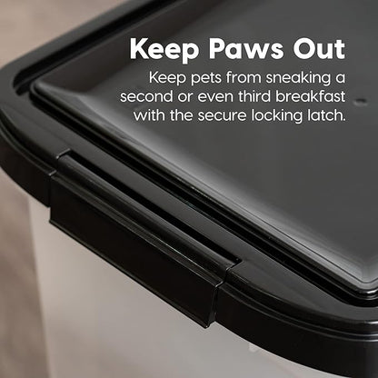 IRIS USA 25 Lbs / 32.5 Qt WeatherPro Airtight Pet Food Storage Container