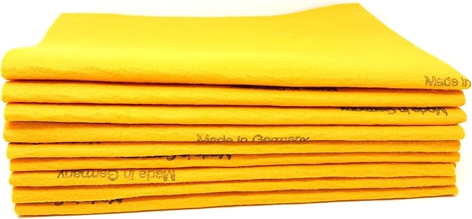 10 Pack Extra Large Original German Shammy Cloths Chamois Towels Absorbent 190g