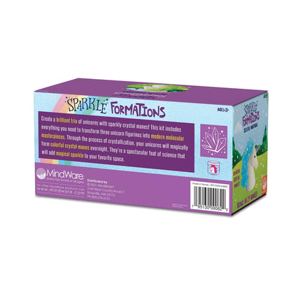 MindWare Crystal Growing Kit Unicorns – STEM Science Experiment for Kids, Grow Sparkling Crystals on Unicorn Figurines, Ages 8 and Up