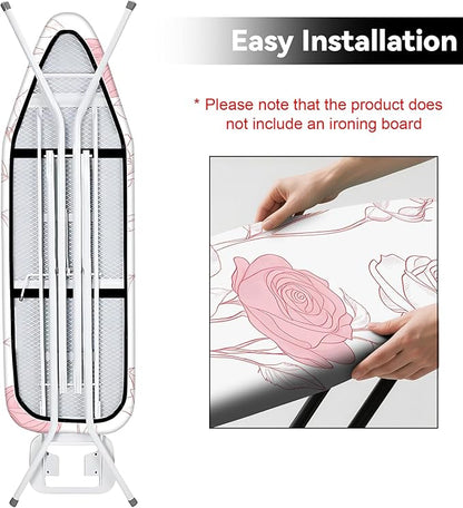 Floral Ironing Board Cover 17.7"x49", Standard Size Iron Board Covers