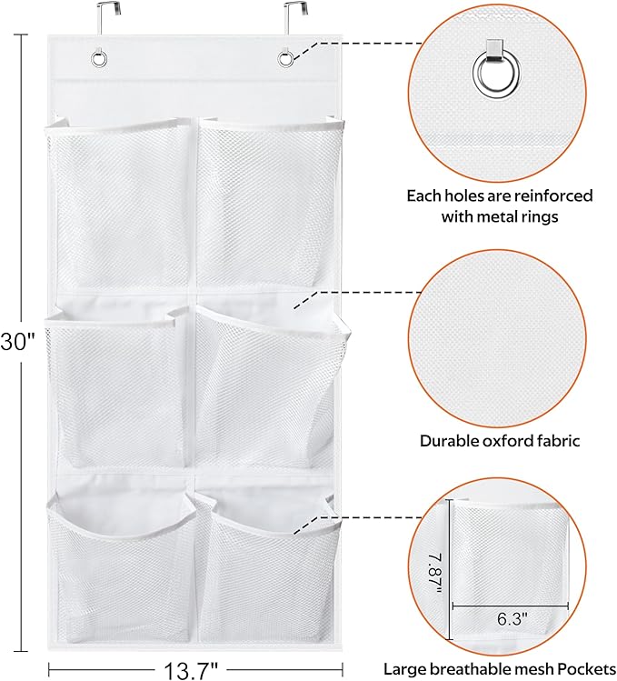 KIMBORA 2 Packs Narrow Over the Door/Wall Shoe Organizer Cruise, Small Hanging