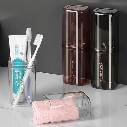 2Pcs Toothbrush Cup Toothbrush Travel Case, Travel Toothbrush Holder Case