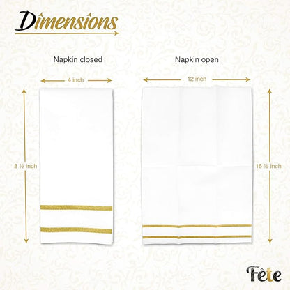 Paper Hand Towels for Bathroom, Linen-Feel Guest Towels, Formal Dinner