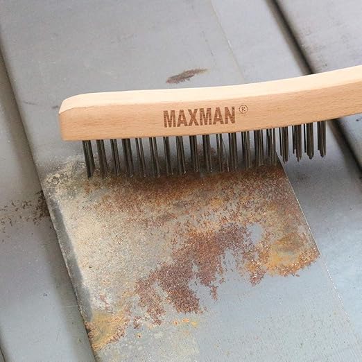 MAXMAN Wire Brush, Heavy Duty Stainless Steel Wire Brushes