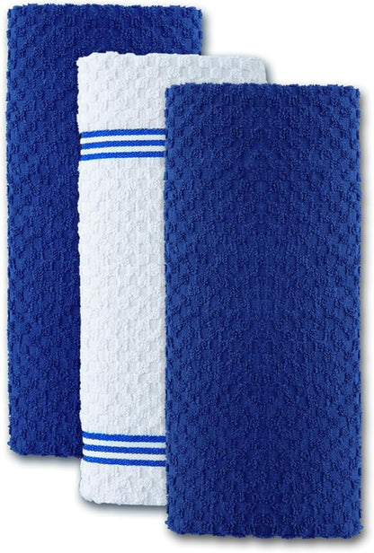 Infinitee Xclusives Premium Kitchen Towels – Pack of 3, 100% Cotton |15 x 25|