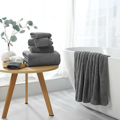 Extra Large Bath Towel Set of 4, Oversized Bath Sheet Super Soft Highly