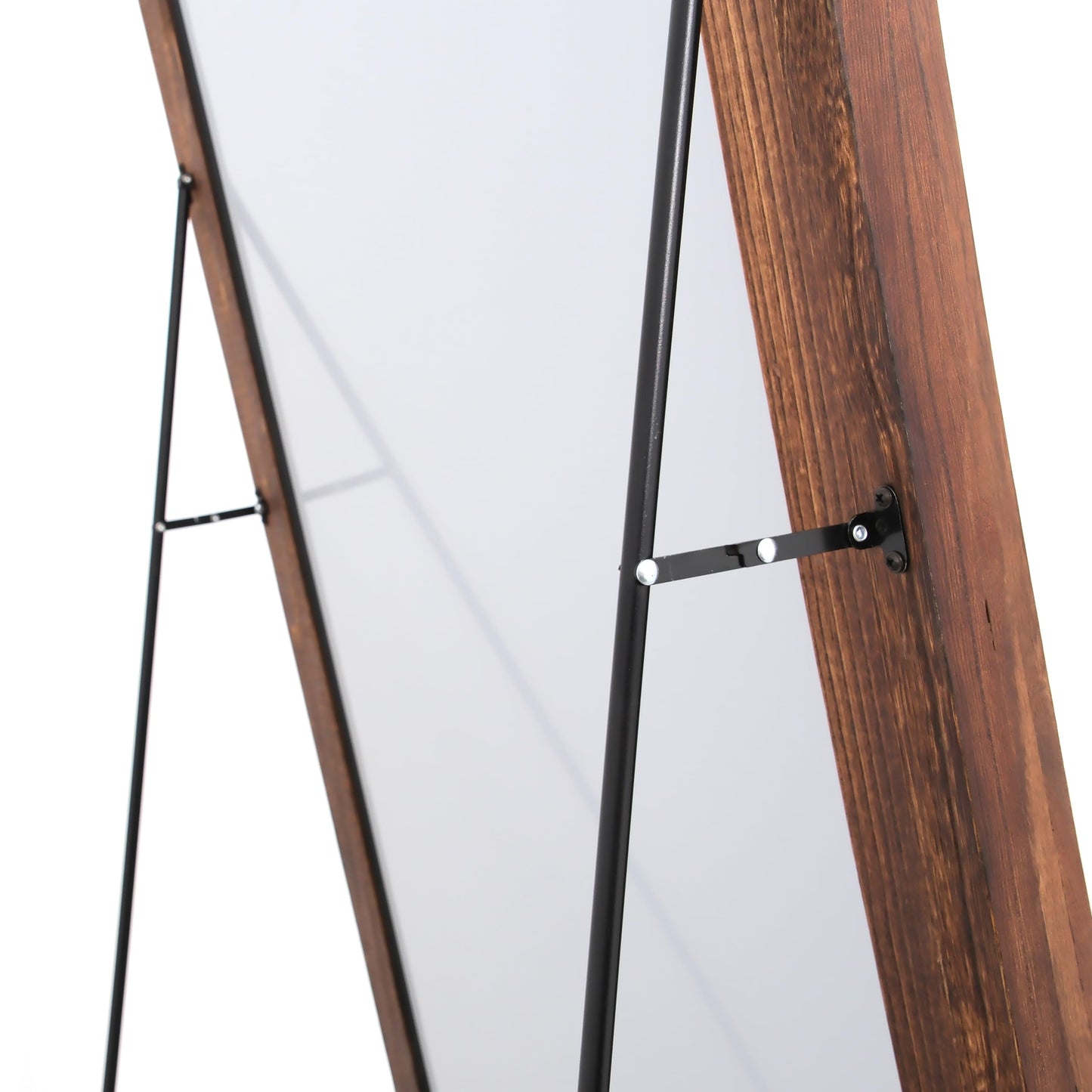 Otlsh Full Length Mirror, Wood Frame, Standing Mirror, Wall Mirror-Walnut