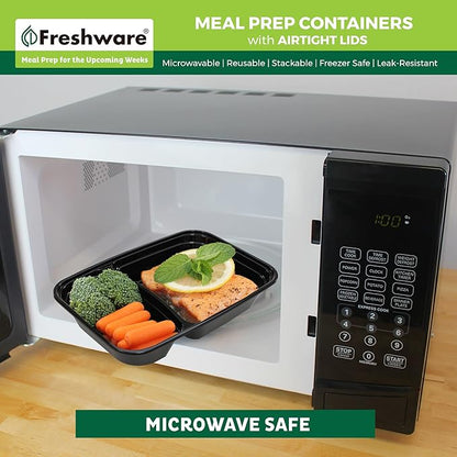 Freshware Meal Prep Containers 2 Compartment