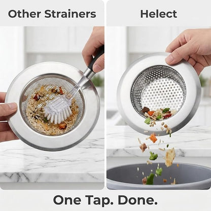 Helect 3-Pack Kitchen Sink Strainer, Stainless Steel Drain Filter