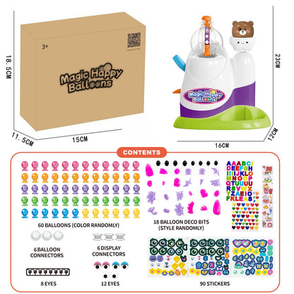 Magical Toy Gifts for Kids | Bear Pump Balloon Craft Kit with, Creative DIY Art Toys for Ages 3+, Fun Birthday & Holiday Party Supplies for Girls Boys