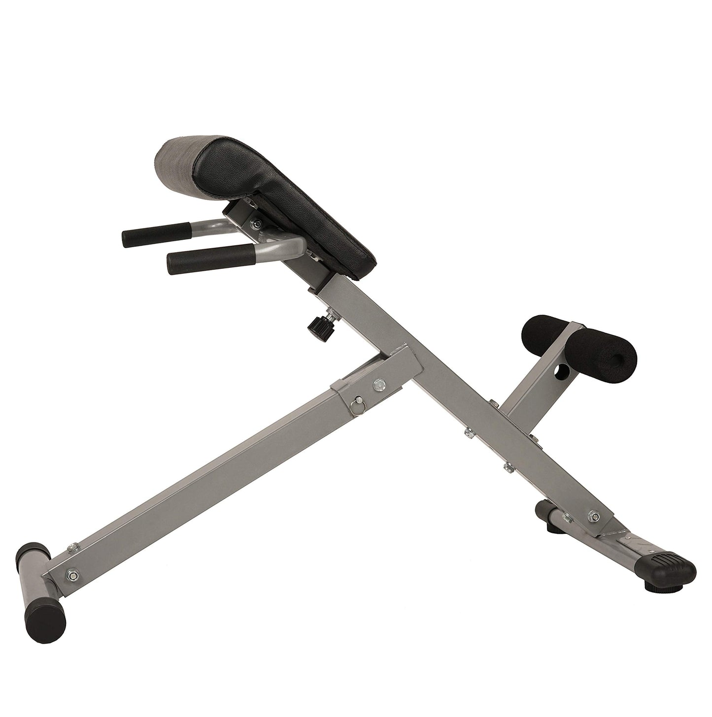 Sunny Health & Fitness Foldable Hyperextension Roman Chair w/Back Extension, Home Gym Sit Up Bench for Glute & Ab Workouts, Optional Adjustment Incline & Multi-Function Heavy-Duty Exercise Equipment