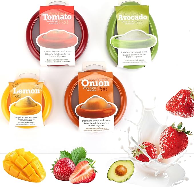 Winb Set of 4 Reusable Fruit and Veggie Savers