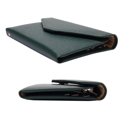 ZOPPEN Mulit-purpose Rfid Blocking Travel Passport Wallet (Ver.4) Trifold Document Organizer Holder, 16 Dark Olives