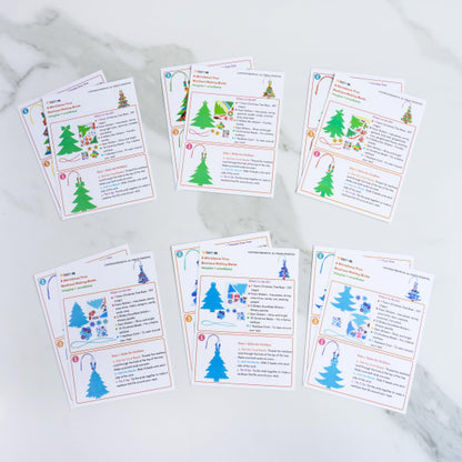 Winlyn 24 Sets Winter Decorations DIY Christmas Tree Ornaments 3D Pine Tree Necklaces Holiday Craft Kits Blank Foam Tree with Festive Foam Stickers for Kids Home Classroom Activities Party Favors