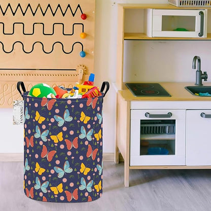 FANKANG Storage Basket, Nursery Hamper Canvas Laundry Basket Foldable