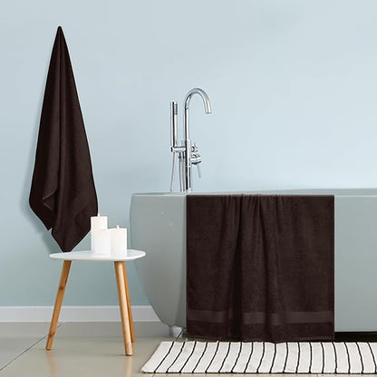 GLAMBURG Premium Cotton Oversized 2 Pack Bath Sheet 35x70-100% Pure Cotton