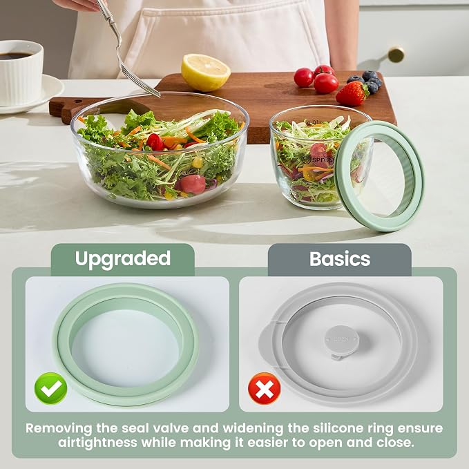 Glass Meal Prep Bowls Set - Leakproof Lids,13 oz (4-Pack Multicolored) Perfect for Meal Prepping, Portion Control, and On-the-Go Lunches BPA-Free