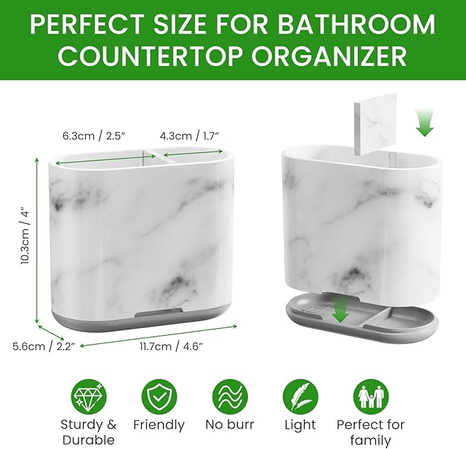Chintu Toothbrush Holders, 2 Slots Tooth Brush Holder