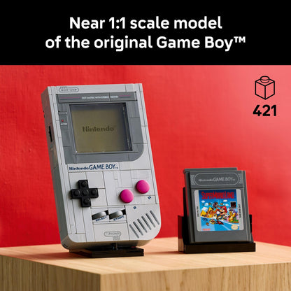 LEGO Super Mario Game Boy - Retro Building Sets for Adults, Ages 18+ - Gifts for Birthdays - Collectible Model with Game Paks and Display Stand - 72046