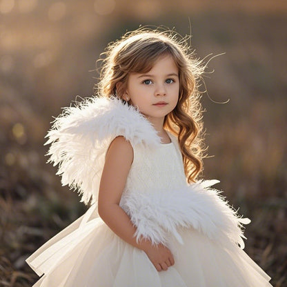 White Turkey Feathers Fringe Trim 5 Yards 4-6inch Fluffy Feather Trim Fashion Dress Sewing Crafts for DIY Handbag Costumes Wedding Decoration