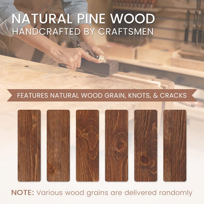 G GOOD GAIN Fireplace Mantel 54 inch - Handcrafted Rustic Solid Wood Mantel l Floating Mantle Shelves Decor for Wall, Bedroom, TV, Books, Livingroom.DarkWalnut