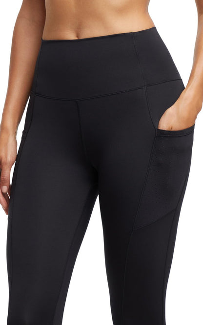 Marika Women's 20" Malina Mesh Pocket Capri, Black, X-Large