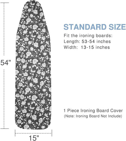 Ironing Board Cover and Pad, Standard Size 15x54, Thick Padding, Elastic Edge