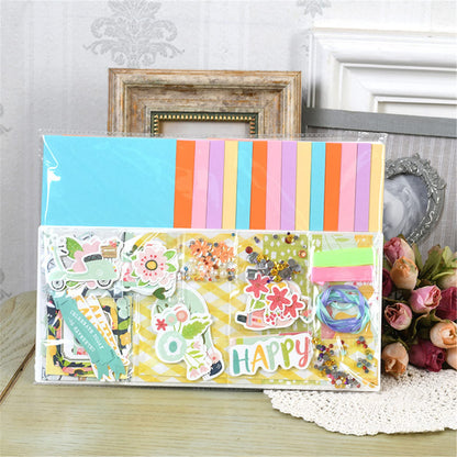 Gigicloud Paper Card Making Kits Colorful Handmade Greeting Card Kits Diy Making Material Set For Birthday Invitation, Thanksgiving, Christmas,Holiday,Baby Shower