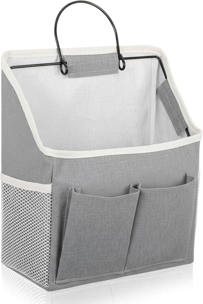 Wall Hanging Storage Bag Cotton Linen Hanging Storage Basket