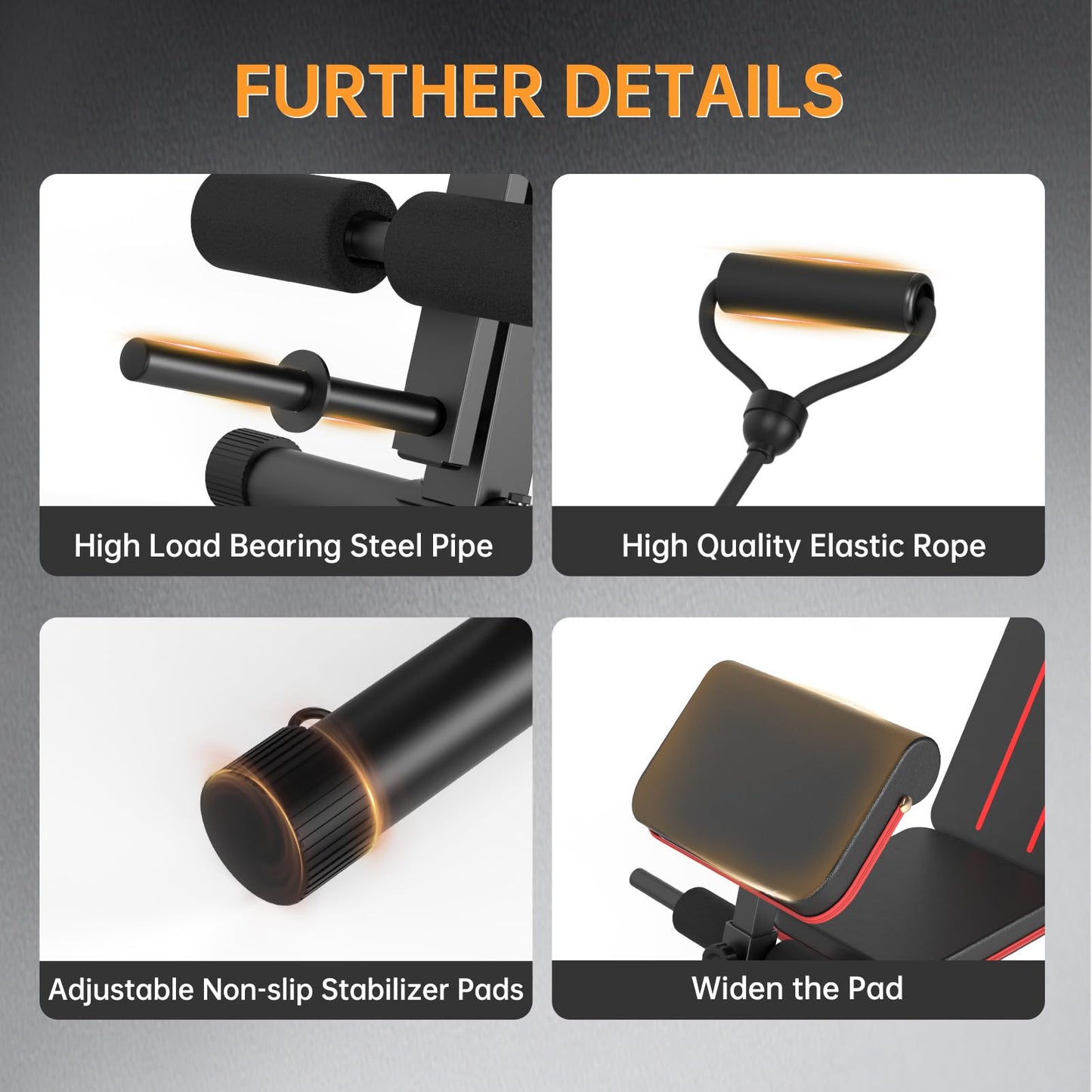 JOROTO Adjustable Weight Bench Foldable Workout Bench with Leg Extension and Preacher Curl Incline Decline Exercise Bench Press 772LBS Load Strength Training Benches for Home Gym Full Body Workout