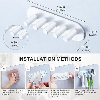 Electric Toothbrush Head Holder, Toothbrush Holders Wall Mounted, Adhesive