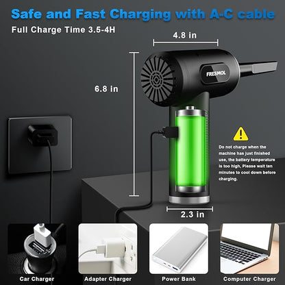 Compressed Air Duster-3 Gear Adjustable 100000RPM Electric Air Duster