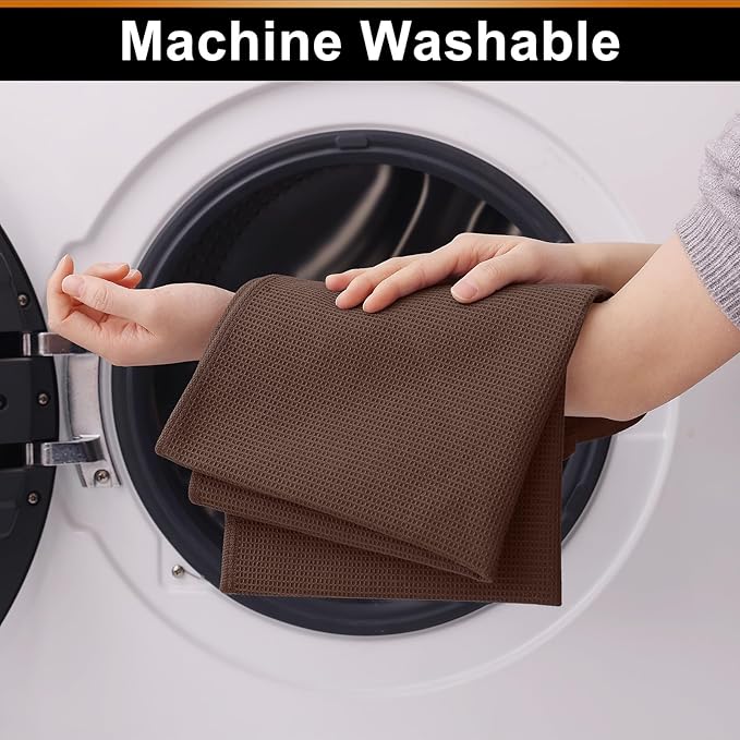 Homaxy 100% Cotton Waffle Weave Kitchen Towels