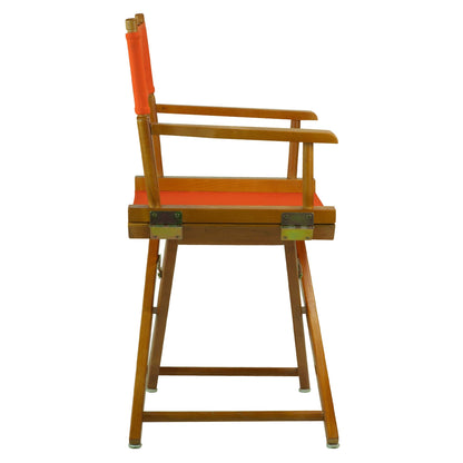 Casual Home 18" Director's Chair Honey Oak Frame with Tangerine Canvas