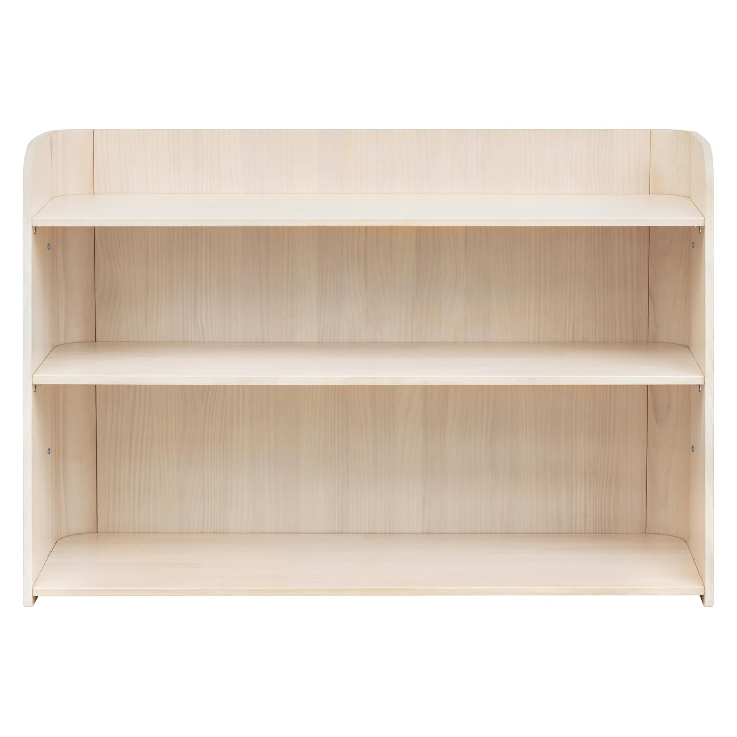 Babyletto Melo Montessori 3 Shelf Bookcase, GREENGUARD Gold Wood Bookshelf - Easy Assembly Book Case w/Wide Storage Shelves, Modern Wooden Book Shelf for Living Room, Bedroom, Office, Washed Natural