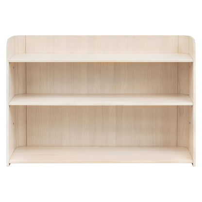 Babyletto Melo Montessori 3 Shelf Bookcase, GREENGUARD Gold Wood Bookshelf - Easy Assembly Book Case w/Wide Storage Shelves, Modern Wooden Book Shelf for Living Room, Bedroom, Office, Washed Natural