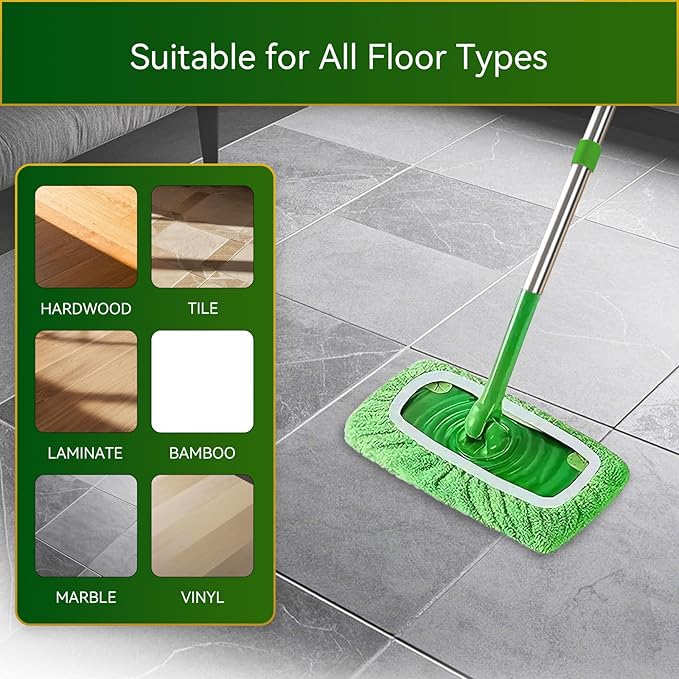 3 Pack Reusable Microfiber Mop Pads Compatible