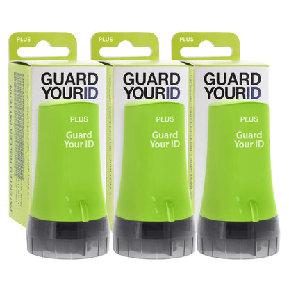 Guard Your ID Security Roller Set for Identity Theft Protection Advanced 2.0 Stamping and Redacting (Regular 3-Pack, Green)