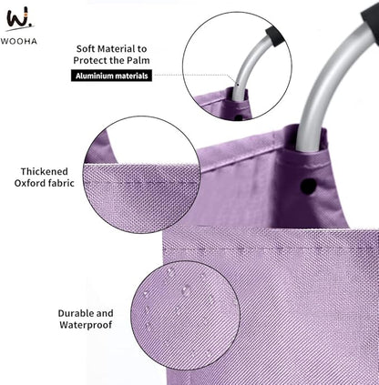 WOOHA 125L Large laundry basket, Collapsible laundry hamper, Tall Clothes