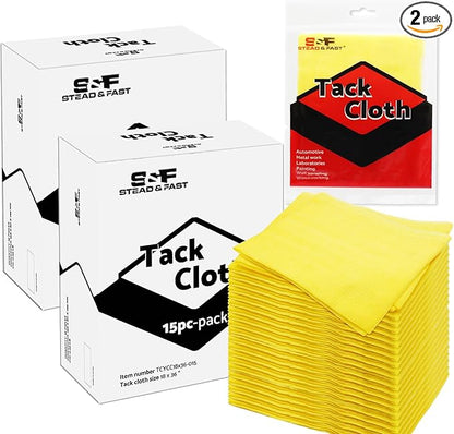 S&F STEAD & FAST Tack Cloth Automotive Painting, 30-pc Tack Cloths