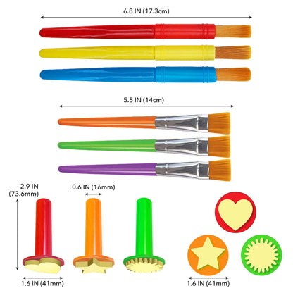 Creative Accessories Set - The Kind Mind Company™ Adaptive Art, Accessibility Aid for Kids & Adults, for Painting, Drawing, Arts & Crafts - 9 pcs
