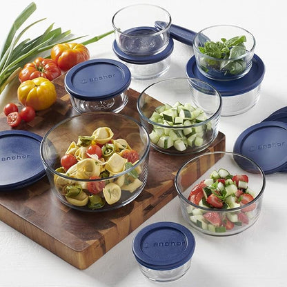 Anchor Hocking 18 Piece Glass Storage Containers