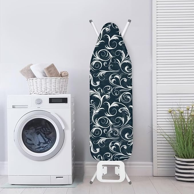 Dust Heat Resistant Ironing Board Cover, Vintage Flowers Print Ironing Board
