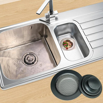 RQYEKDO Kitchen Sink Strainers Sink Stopper Kits, Stainless Steel Sink Drain