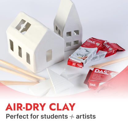 DAS Air-Hardening Modeling Clay, 2.2 Lb. Block, White Color (387500)