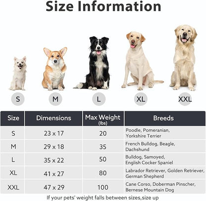 JOEJOY Orthopedic Dog Bed for Extra Large Dogs, Washable Dog Crate Bed Large Sized with Removable Cover, Egg Memory Foam Big Pet Beds, Light Blue, 47"x29"