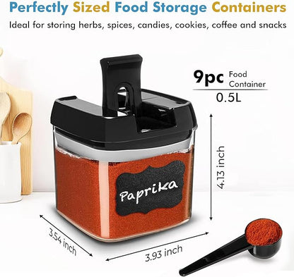 Shazo 9 PC Airtight Food Storage Containers
